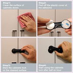KongNai cabinet lock installed on a kitchen cupboard