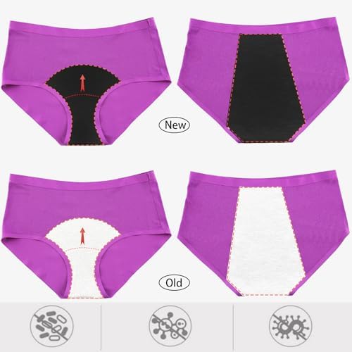 WBEAUTALLOVE womens menstrual protective underwear close up view of the seamless waistband.