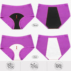 WBEAUTALLOVE womens menstrual protective underwear close up view of the seamless waistband.