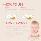 High absorbency bamboo cloth diaper inserts for toddlers