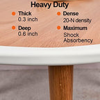 White foam edge guard for furniture safety