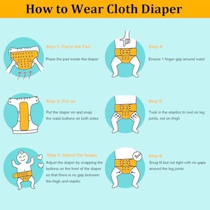 Full 16 piece Babygoal reusable diaper bundle pack