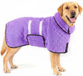 Bienbee pet drying robe showing absorbent fleece texture