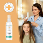 Back label of Orange Cross Lice Removal showing natural ingredients