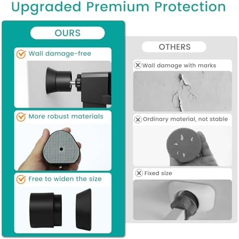 Four pack baby gate extension cups laid out showing the complete hardware free installation set