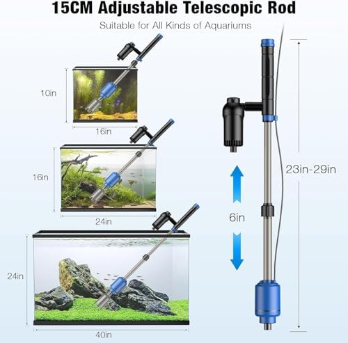 Bedee aquarium gravel vacuum kit components display