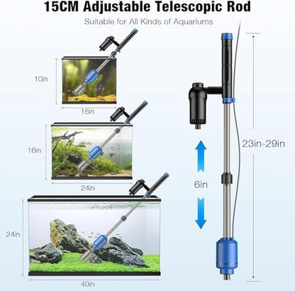 Bedee aquarium gravel vacuum kit components display