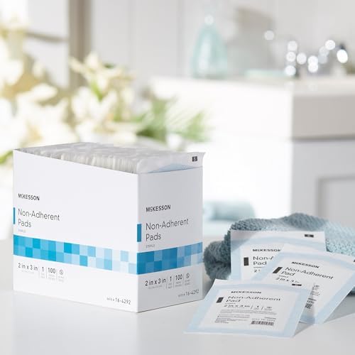 McKesson imported surgical wound dressing box back label with usage details and specifications
