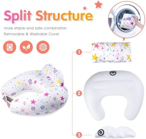 Compact view of deflated Portabuddy travel nursing pillow