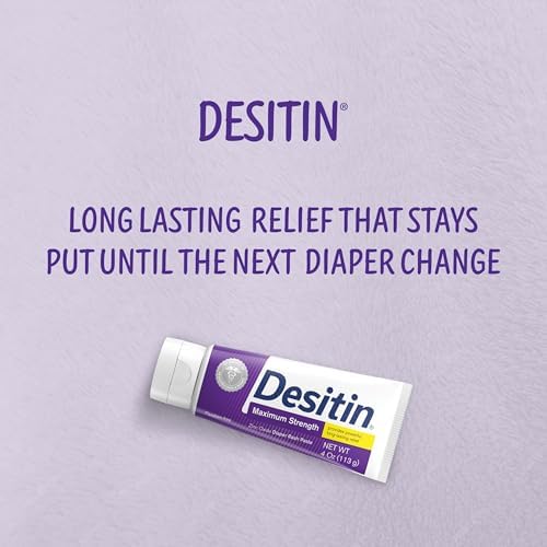 Desitin forty percent zinc oxide baby diaper rash paste packaging details