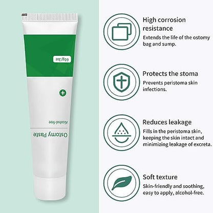 ZnnaYoha alcohol free skin barrier paste tube displayed on a clean medical backdrop.