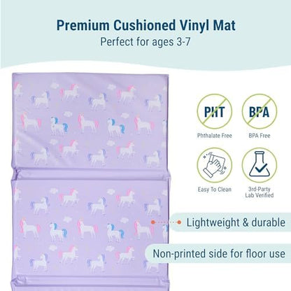 Child using Wildkin rest mat at daycare