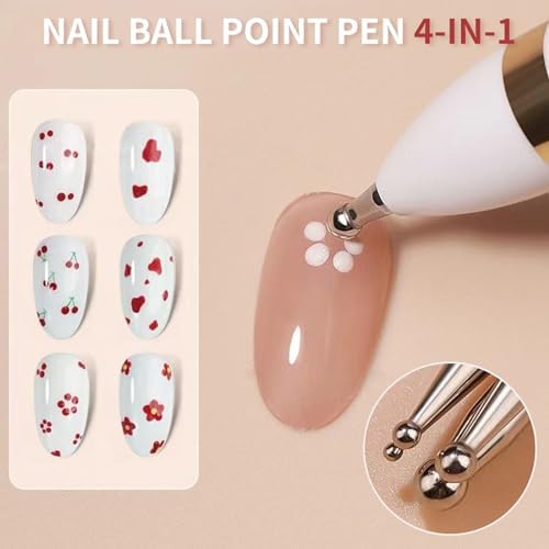 Close up of interchangeable stainless steel dotting tips