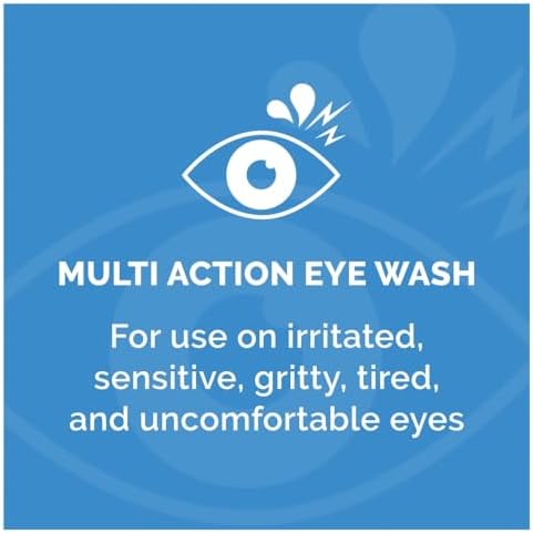 Reusable ergonomic eye bath included with Optrex 300ml wash.