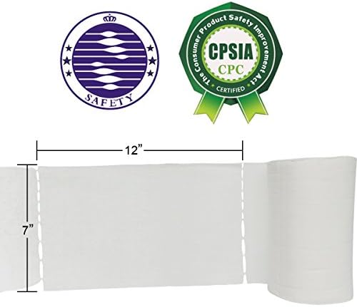 Close up of BlueSnail disposable bamboo rayon diaper liners
