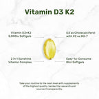 Close up of Deal Supplement 5000 IU softgels texture