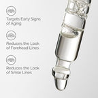 Two-piece anti-aging peptide kit for forehead and crow's feet care