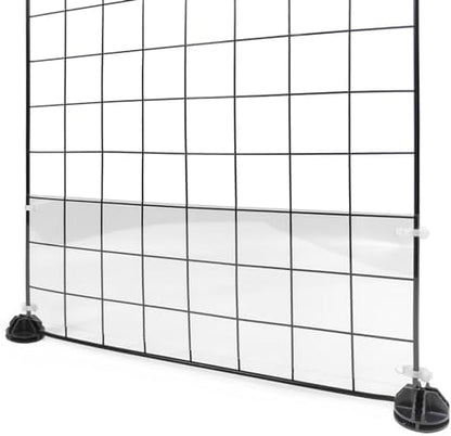 12 Pcs Cage Guard 13.8"x4.7" with Zip Ties Scatter Guard Clear Cage Liner Flexible Side Lining for Rabbit Guinea Pig C&C Metal Wire Playpen - Image 4