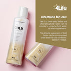 4Life Gold Factor daily wellness bottle lifestyle shot