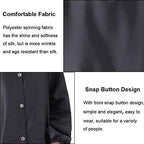 Close up view of durable waterproof salon smock fabric