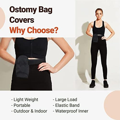 DANLIKT colostomy bag cover showing secure pouch containment design