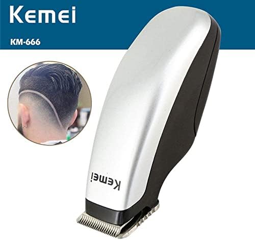 Kemei portable five piece self haircut grooming kit unboxed with all cleaning accessories