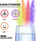 Mitra9 non-alcoholic stress relief drink mix nutritional facts panel close-up.