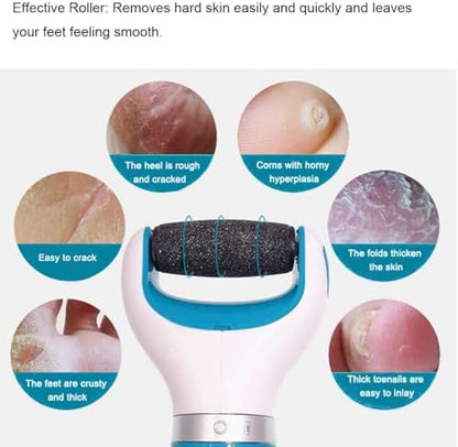 Authentic KOIZFF pedicure replacement parts package containing twelve dual texture roller refills.