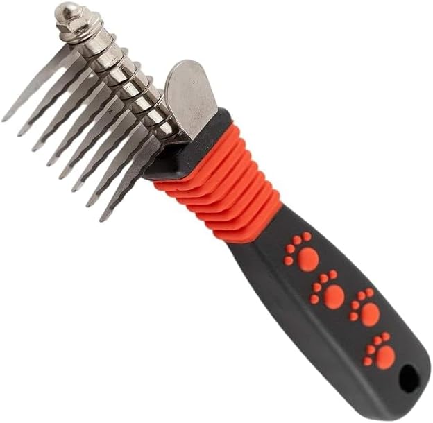 Ryan's Pet Supplies Paw Brothers 8-Blade Dematting Tool front view