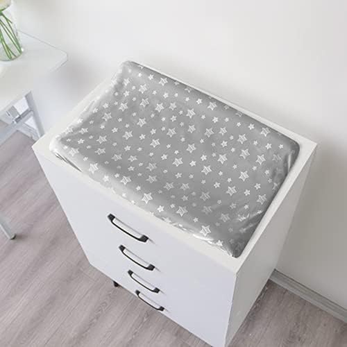 Close up fabric texture of Moonsea unisex microfiber changing pad cover
