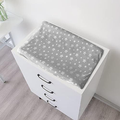 Close up fabric texture of Moonsea unisex microfiber changing pad cover