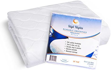 Close up of absorbent 4-layer fabric on Idyll Nights mattress protector