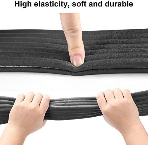 Baby Proofing Edge Corner Protector, 16.4 ft Edge Guards Padding with 3M Adhesive, Extra-Wide Soft NBR Rubber Foam Padding, Furniture,Sharp Edge Safety Corner Edge Bumper Guard-Black - Image 5