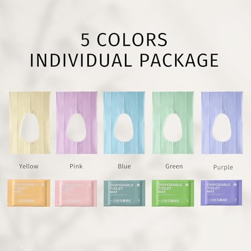 Extra large waterproof disposable toilet seat cover unfolded lifestyle view