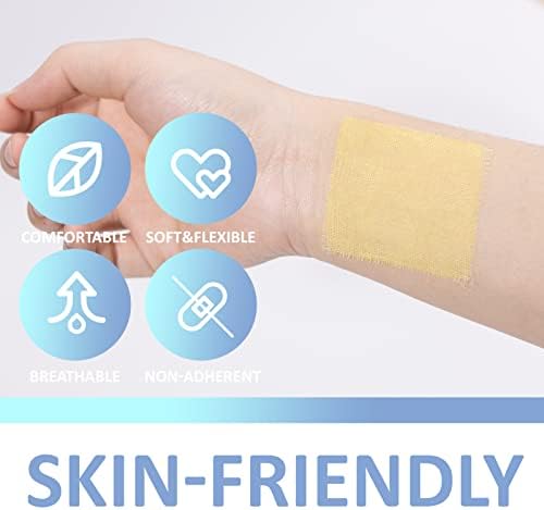 Dr. Med two inches by two inches wound care patch for minor burn management.