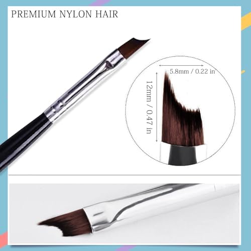 Professional nail art brush with black handle