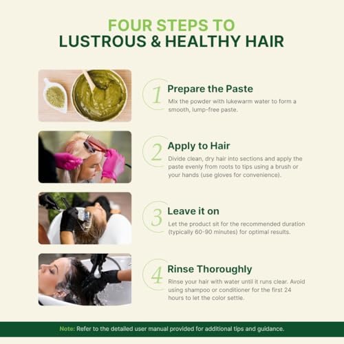 Back of Radico hair dye box showing usage instructions