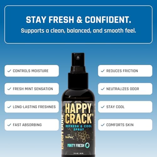 Derm Dude Happy Crack 2 ounce bottle imported skincare for men