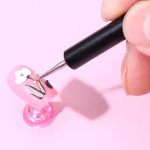 Nail art dotting tool tips for precise nail design