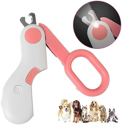 GuLuPets small animal trimmer sharp stainless steel blades close up.