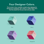 Speks Pivot fidget toy in teal displayed as minimalist desk decor
