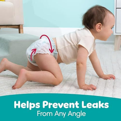 Absorbent core and dual leak guard barriers visualization on premium baby diapers