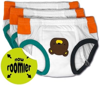 Unisex toddler potty training underwear showing premium double layer quilted cotton crotch padding