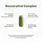 Deal Supplement Resveratrol Complex 240 vegetarian capsules container