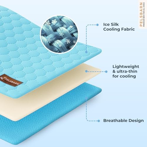 Pelsbarn gel free non toxic dog cooling mat for medium dogs