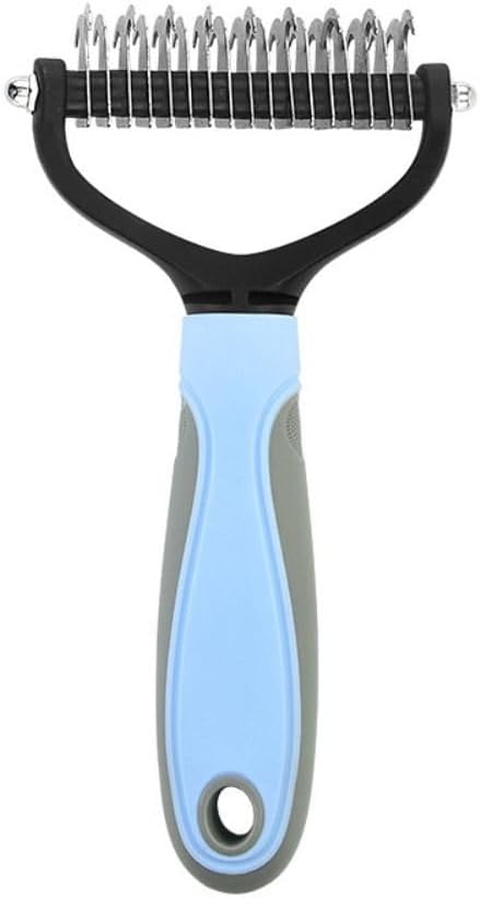 Wilztoi dog and cat grooming rake ergonomic handle