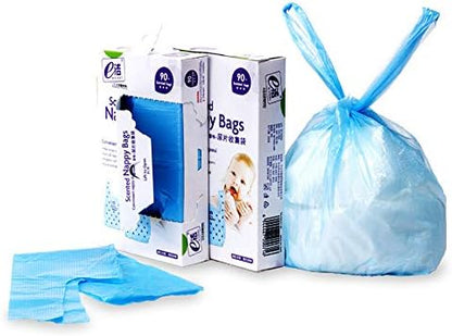 Close up of Dergik disposable diaper sacks roll