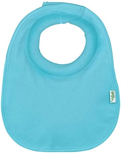 Waterproof baby feeding bibs from Green Sprouts showcasing the soft knitted terry fabric and adjustable closure.