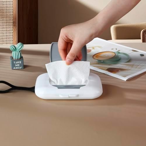 Side profile of PandaEar portable wet wipe container