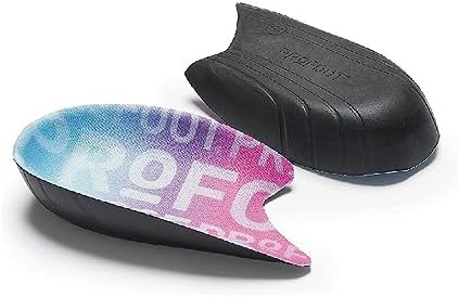 Pair of PROFOOT orthotic heel cups for men's size 8 to 13 pain relief.